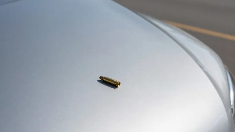 Illustration for: Paul Edbrooke: 'Shocked' after 'RAT' bullet with firefighter ID found on car