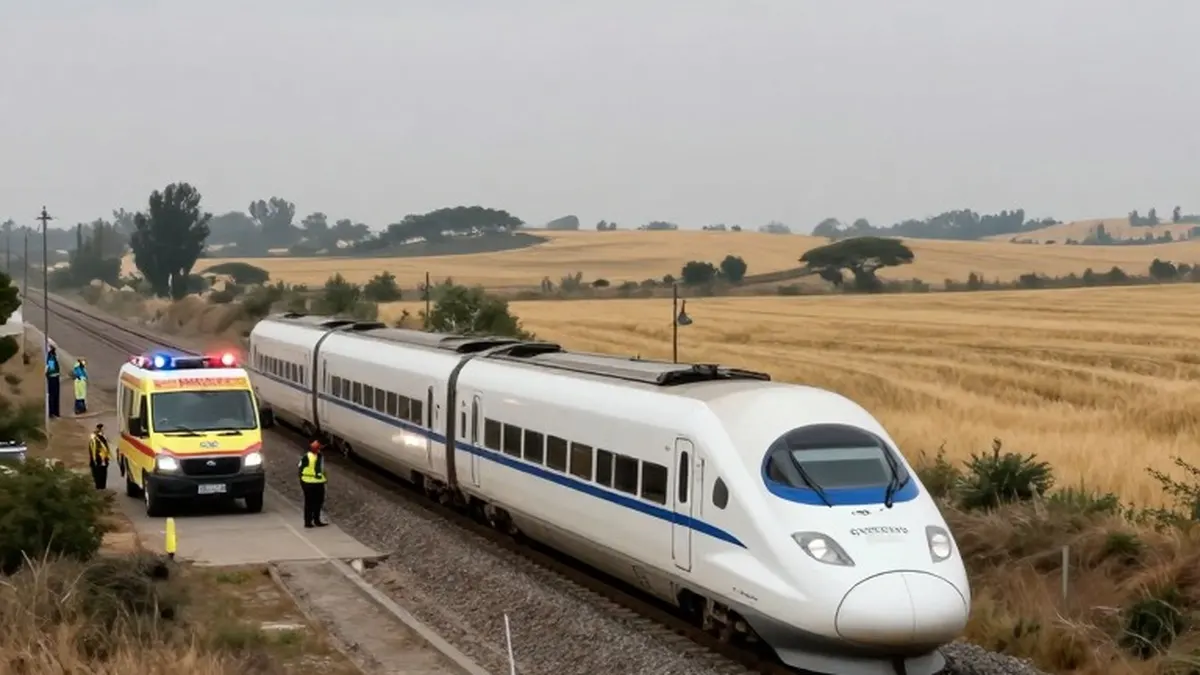 Illustration for: At Least 10 Killed After High-Speed Train Hits Another in Central Spain