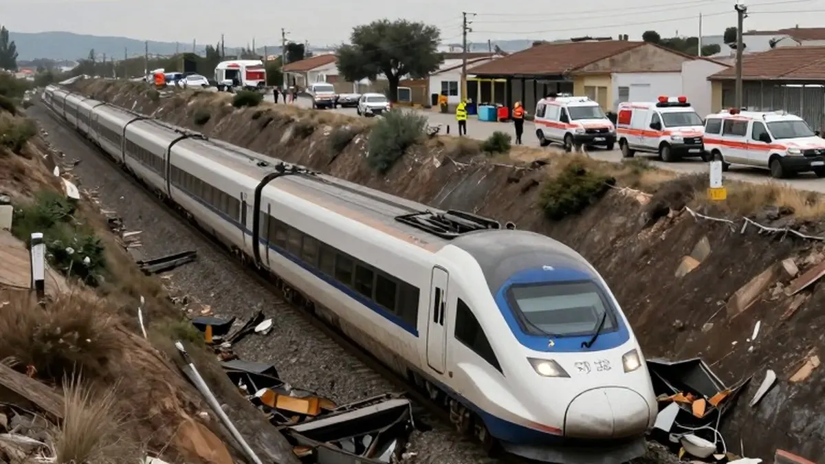Illustration for: Spain train collision leaves at least 30 dead in Toledo province