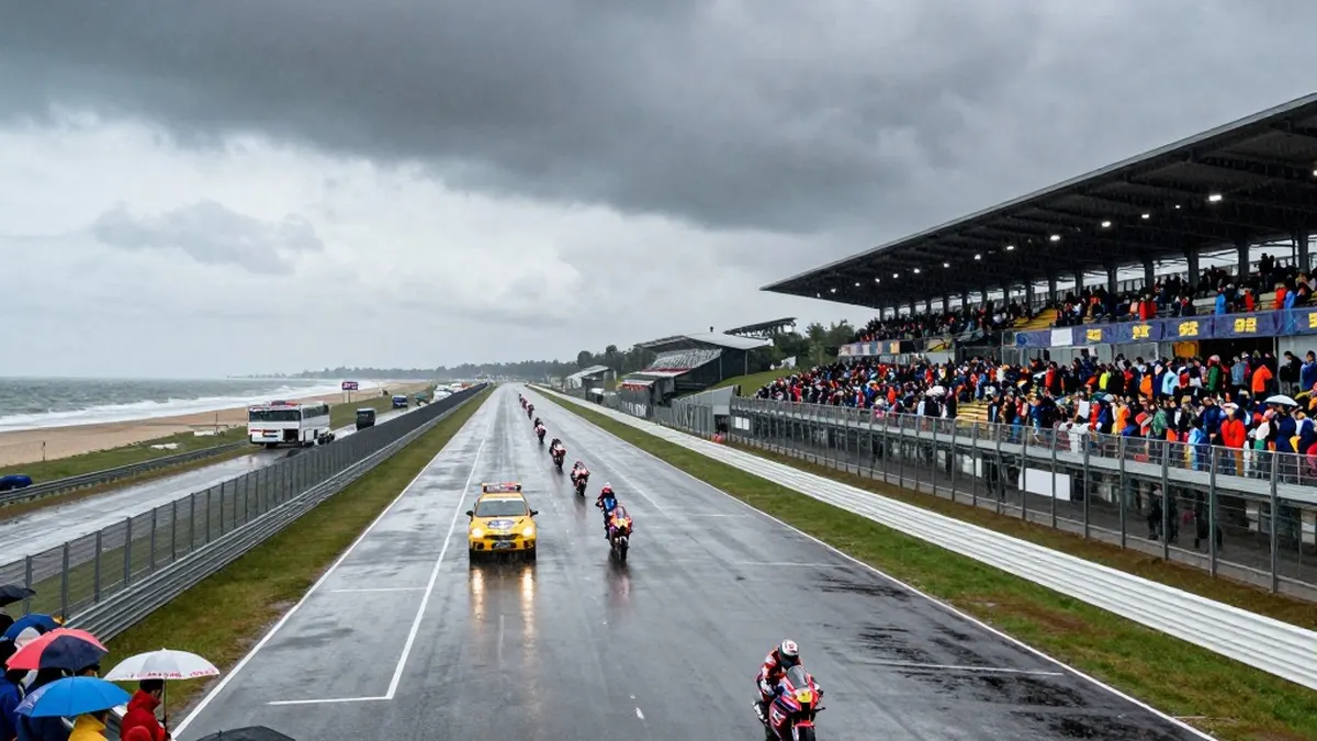 Illustration for: Rain Cancels Final MotoGP Race at Phillip Island Before Circuit's Farewell