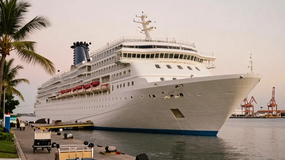 Illustration for: Luxury World Cruise Suspended, Leaving Passengers Stranded in Cambodia
