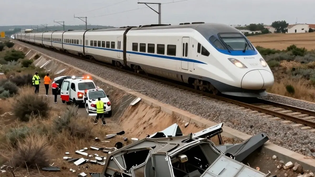 Illustration for: At Least 10 Dead After Two High-Speed Trains Collide in Toledo Province, Spain